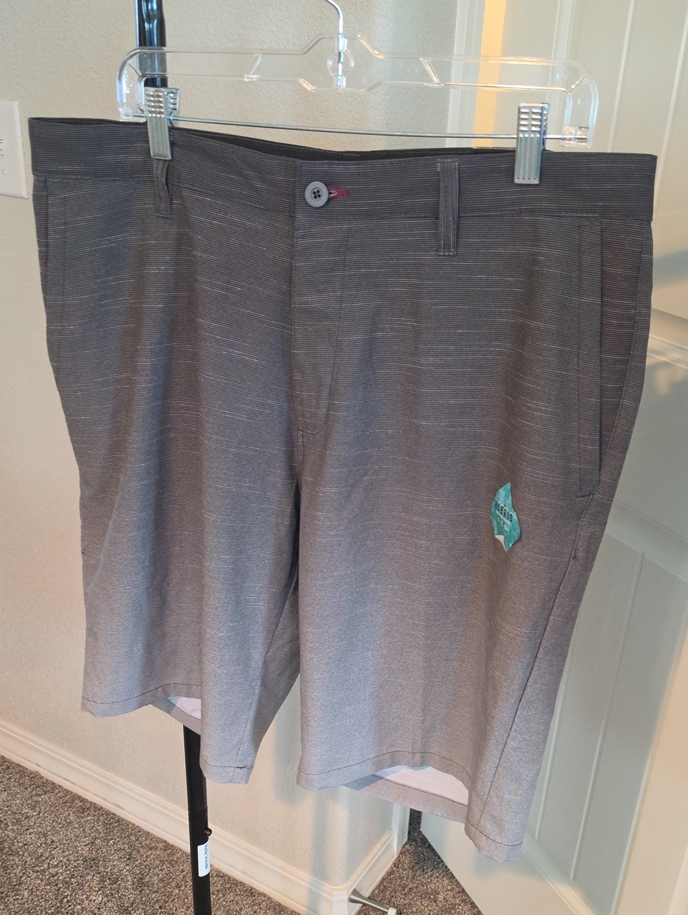 burnside Gray Heather Hybrid Golf Shorts